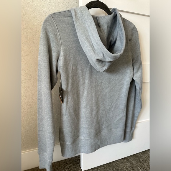NWT Women’s Reebok Zip Up Hoodie Sweater - Light Grey - xSmall - Picture 5 of 7